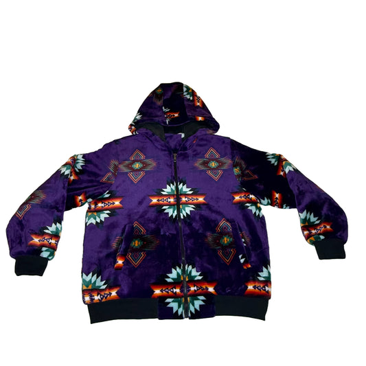 Native Star Zip-Up Jacket PURPLE