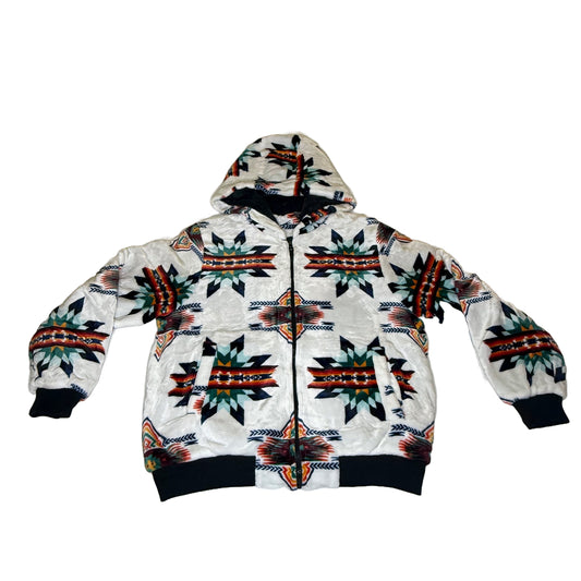 Native Star Zip-Up Jacket WHITE