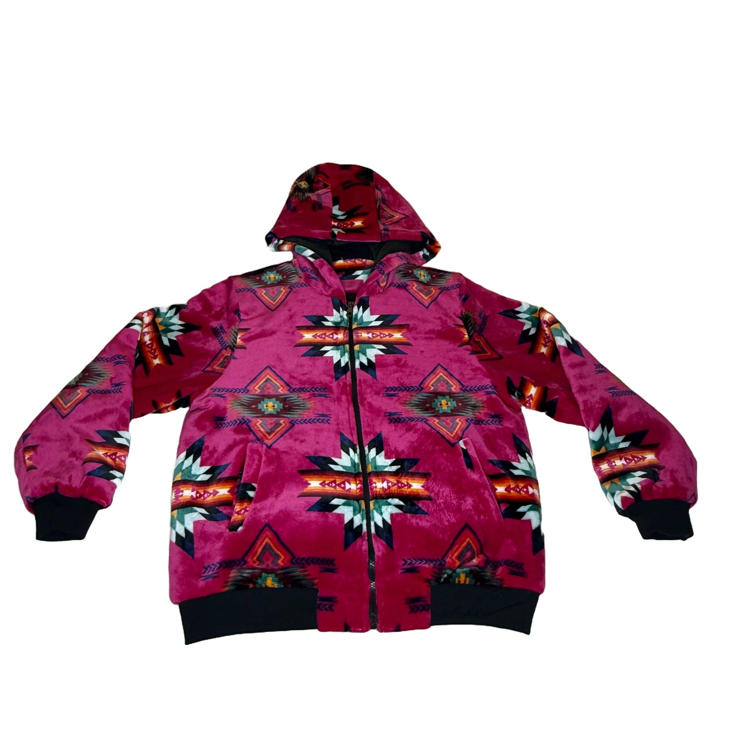 Native Star Zip-Up Jacket HOT PINK